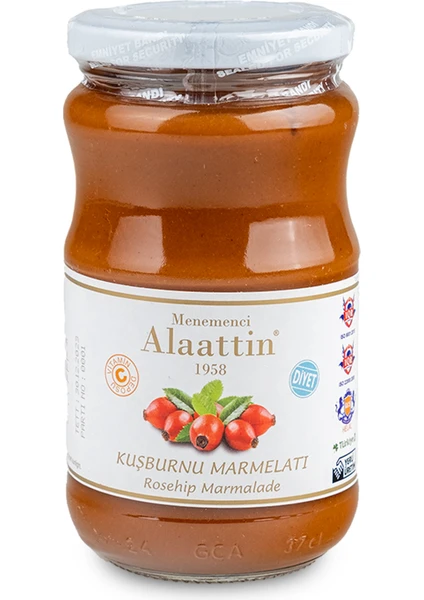 Menemenci Alaattin Diyet Kuşburnu Marmelatı 400 gr