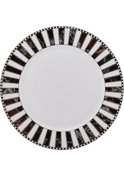 Damalı Porselen Servis Tabağı 27 cm modelleri