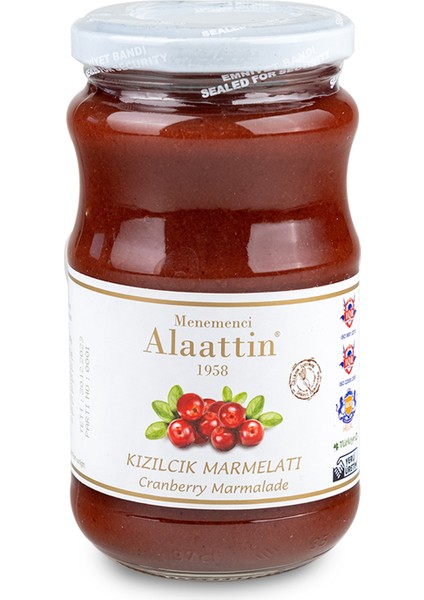 Menemenci Alaattin Kızılcık Marmelatı 420 gr