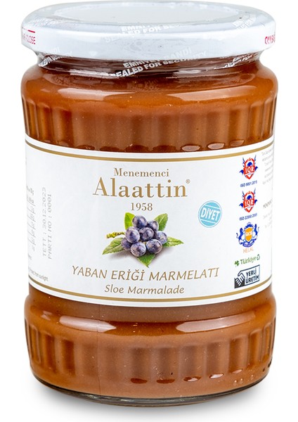 Menemenci Alaattin Diyet Yaban Eriği Marmelatı 580 gr