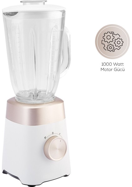 Multiblend Smoothie Blender Krem 1000W