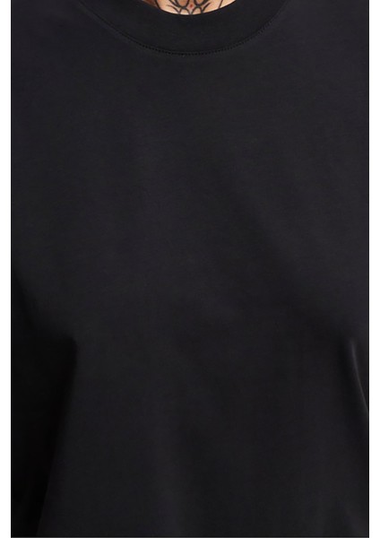 Kadın Onllaura Pamuk Bisiklet Yaka T-Shirt 15299418 Siyah fırsatları