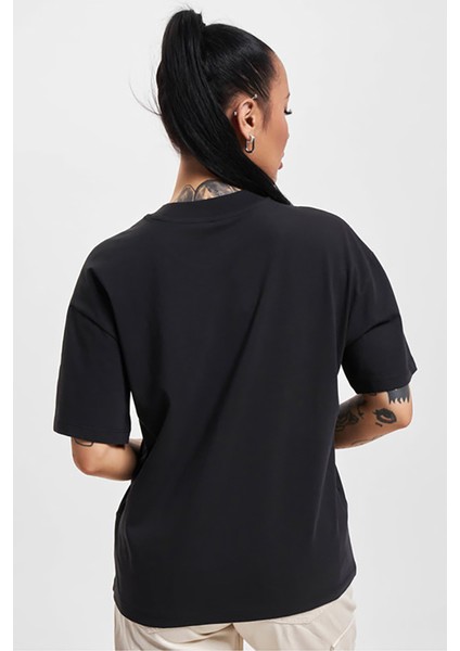 Kadın Onllaura Pamuk Bisiklet Yaka T-Shirt 15299418 Siyah indirimleri