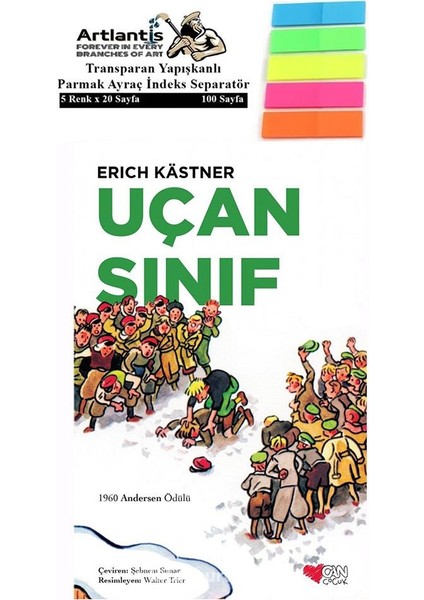 Uçan Sınıf Erich Kästner Kitap 174 Sayfa Karton Kapak 1 Adet Fosforlu Transparan Kitap Ayraç 1 Paket