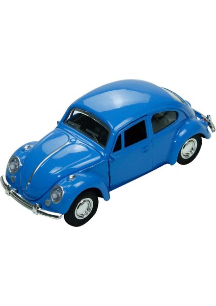 Pastel Çek Bırak 1:36 Mavi Renk Diecast Araba