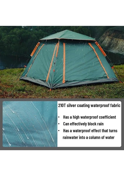 6 Kişilik Tam Otamatik Tenteli Kamp Çadırı Portatif Anti-Uv Su Geçirmez Outdoor Plaj Piknik Çadırı fiyatları