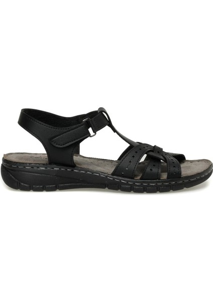 158589 Siyah Ultra Comfort Yumuşak Tabanlı Kadın Sandalet