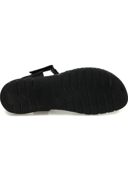 158589 Siyah Ultra Comfort Yumuşak Tabanlı Kadın Sandalet