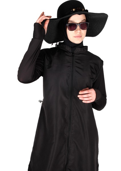 VRS1035 Tam Kapalı Siyah Tesettür Mayo indirimleri