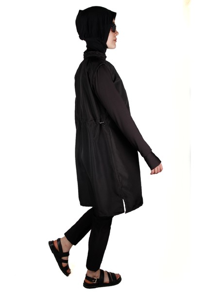 VRS1037, Upf +40 Siyah Tam Kapalı Tesettür Mayo modelleri