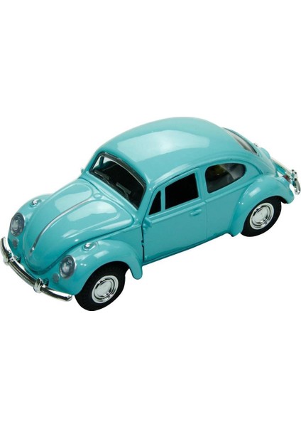 12 Cm. Pastel Çek Bırak 1:36 Sarı Renk Diecast Araba