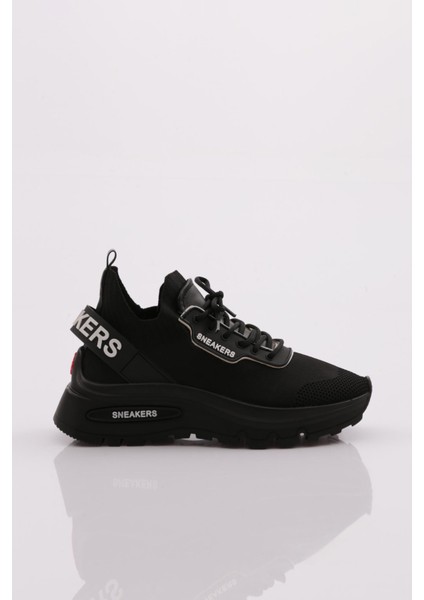 071 Kadin Arkasi Yazi Lastikli Sneaker