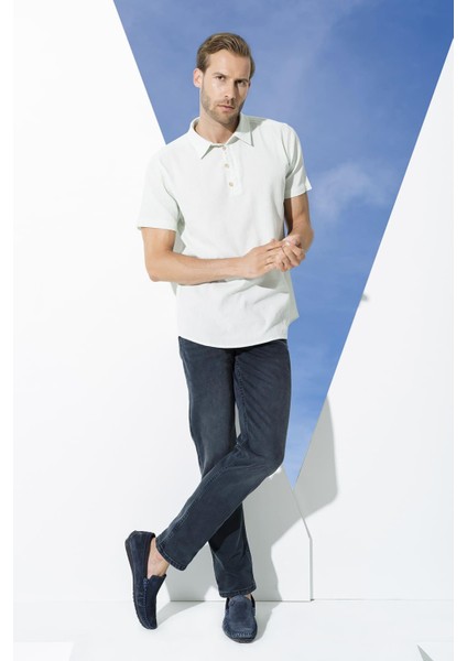 Organik 3 Düğmeli Kısa Kol Su Yeşili Gömlek indirimleri