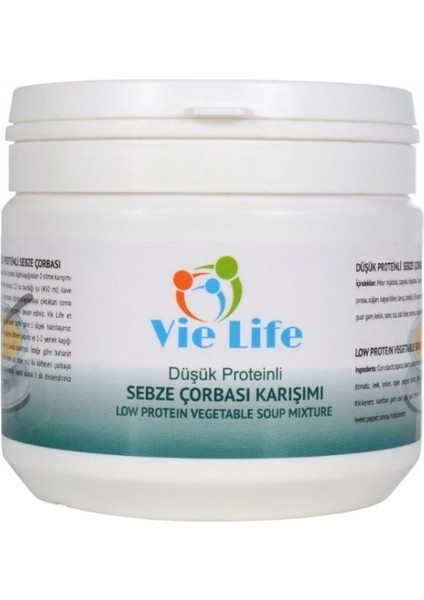 Vie Life Düşük Proteinli Sebze Çorbası - 300 gr