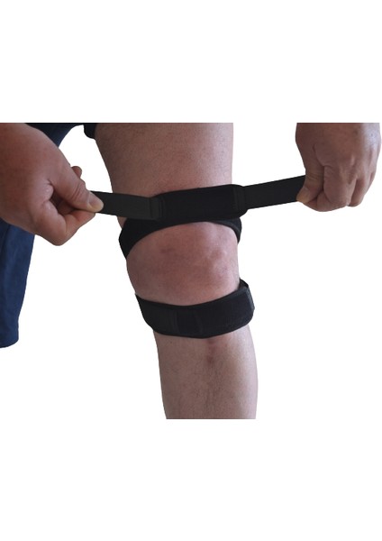 2 Adet Patella Diz Kayışı Ayarlanabilir Anti-Kaymaz