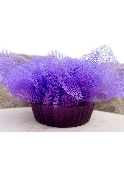 - Lavanta Kokulu Cupcake Tasarım Banyo Lifli Sabun 120gr modelleri