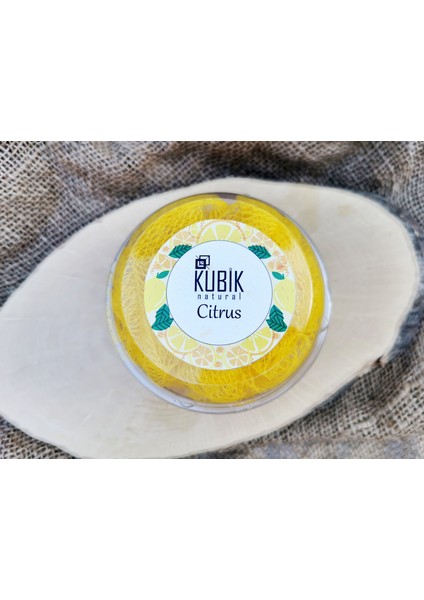 - Citrus Turunçgiller Kokulu Cupcake Tasarım Banyo Lifli Sabun 120gr