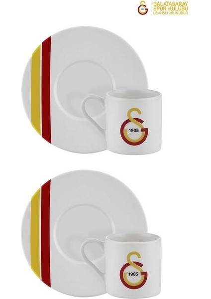 LİSANSLI GALATASARAY 2 KİŞİLİK PORSELEN TÜRK KAHVESİ FİNCAN TAKIMI fiyatları