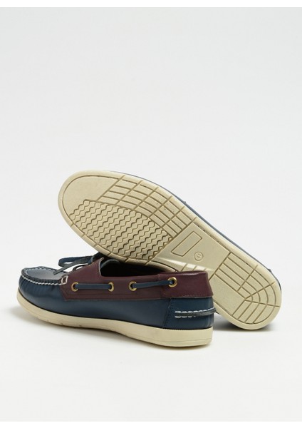 Deri Lacivert Erkek Günlük Ayakkabı YGZ5002 fırsatları