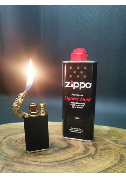 Isme Özel Ejderha Çakmak,zippo Benzini Seti