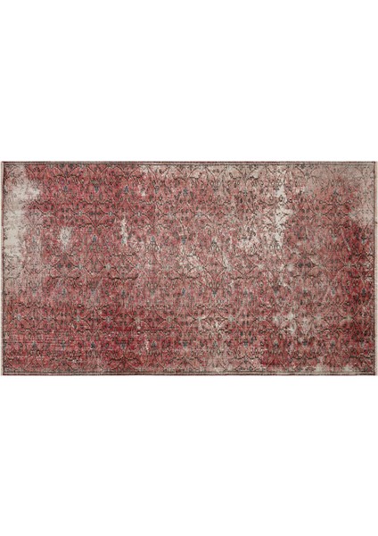 Yün ve Pamuklu Eskitme Vintage Halı 128 x 227 cm 8613 fırsatları