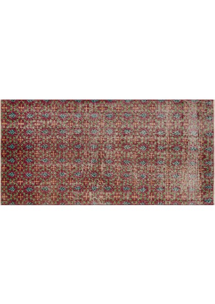 Eskitme vintage El Dokuma Halı 97 x 195 cm 9062 modelleri