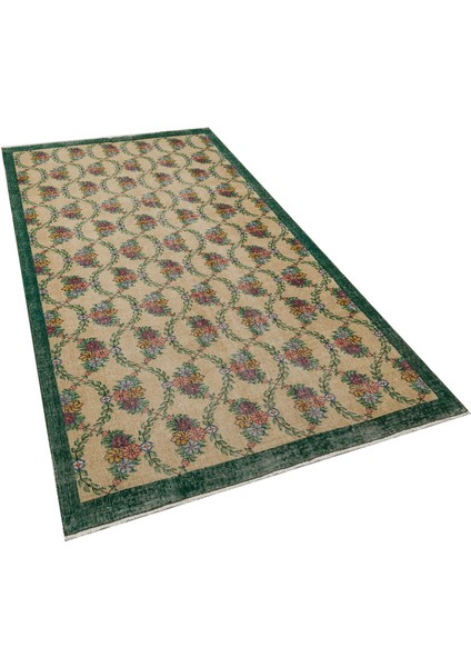 Zarif El Dokuma Eskitme vintage Halı 135 x 273 cm 8616
