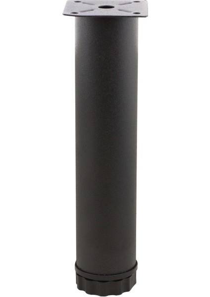 Ayarlanabilir Mobilya Kanepe Baza Koltuk Metal Destek Yükseltici Ayağı 25 Cm Siyah Ayakları (4 Adet)