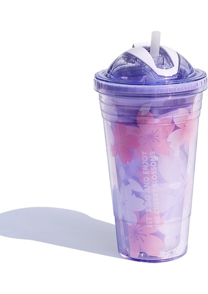480 ml Büyük Kapasiteli Su Şişesi - Mor (Yurt Dışından)