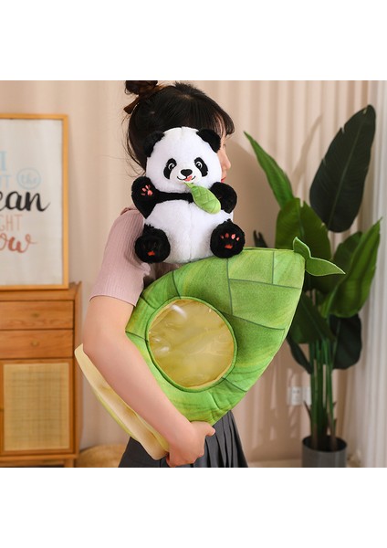 Hainan Shenda 35CM Panda Peluş Oyuncak - Yeşil (Yurt Dışından)