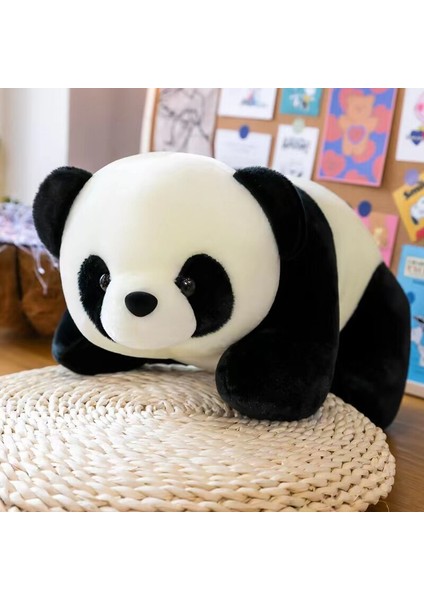 20CM Sevimli Panda Peluş Oyuncak - Siyah / Beyaz (Yurt Dışından)