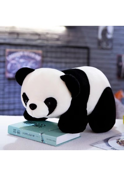 20CM Sevimli Panda Peluş Oyuncak - Siyah / Beyaz (Yurt Dışından)