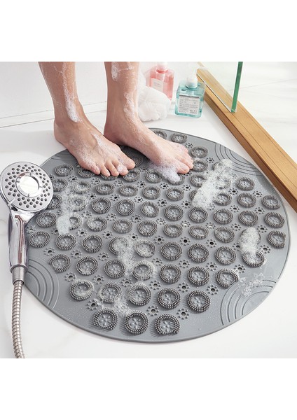 Banyo Güvenliği Duşu, Anti'nin Etrafında - Pvc Plastik Massage Vakum Kupası Bath Mat (Yurt Dışından)