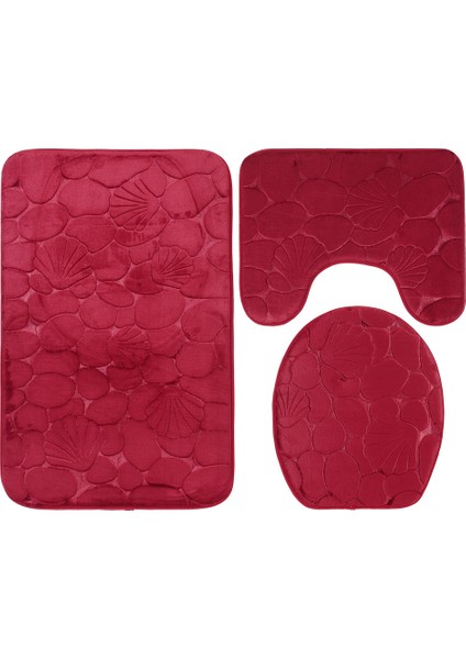 3 Tane Banyo Bath Mat Seti Yumuşak Slipsiz 3pc. Banyo Halısı Emici Duş Carpets (Yurt Dışından)