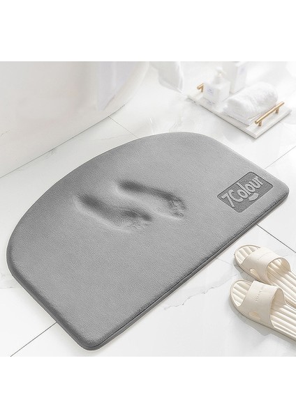 1pcs Süper Absorbent Bath Mat Memory Foam Karpeti Kıçırmayan Bathroom Rug Bat (Yurt Dışından)