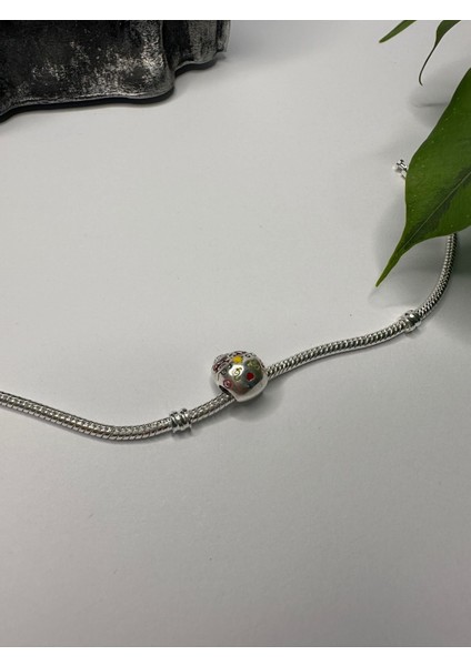 Gümüş S925 Damgalı Renkli Erkek Kuru Kafa Charm fırsatları