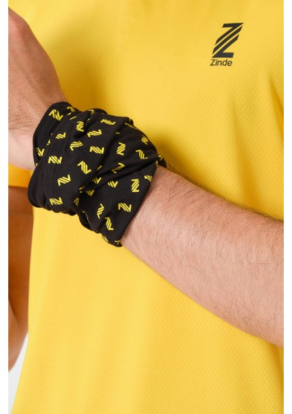P-005678-ERKEK Bisiklet Yaka Rahat Kesim Casual Nefes Alabilen Athletic Spor T-Shirt - Tişört-Sarı indirimleri