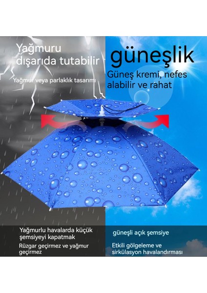 Şemsiye Şapka Açık Balıkçılık Şemsiye Güneş Şapkası Çay Toplama Şapka Bambu Şapka Şemsiye Katlanır Büyük Baş Giyen Şemsiye Şapka (Yurt Dışından)