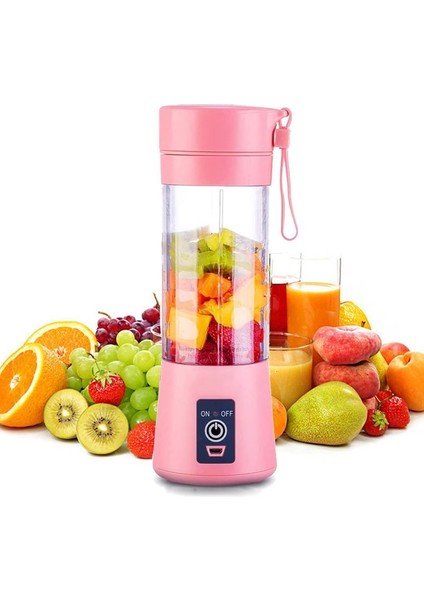 Taşınabilir Blender Mini Mikser Elektrikli Meyve Sıkacağı Makinesi Taze Meyve Suyu Blender Smoothie Maker Blender Kupası Şişe Seyahat Mutfak (Yurt Dışından)