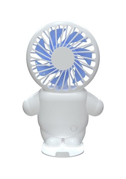 Taşınabilir El Fanı Karikatür Şarj Modeli Büyük Rüzgar Sevimli USB Mini Fan Masa Yurt Öğrenci Ofis Çalışanı Açık (Yurt Dışından)