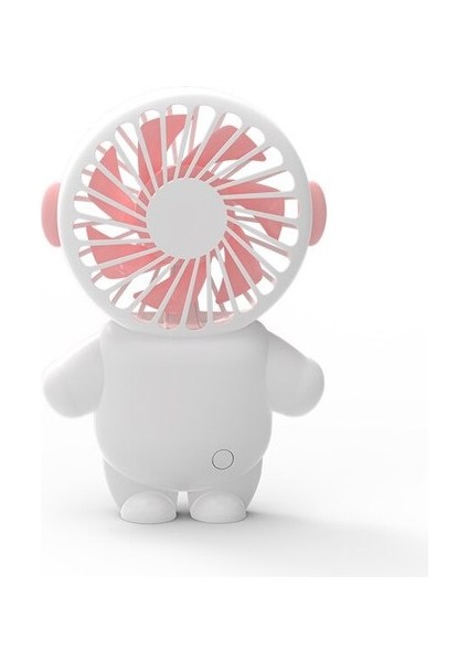 USB Yaz Açık Taşınabilir Şarj Küçük Astronot Fan Soğutucu Masaüstü Fan El Fanı (Yurt Dışından)