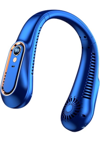 Taşınabilir Mini Asılı Boyun Fanı Bladeless Boyun Bandı Fanı Dijital Ekran Güç Hava Soğutucu USB Şarj Edilebilir Elektrikli Fanlar (Yurt Dışından)