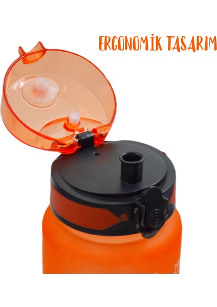 Renk Geçişli Sızdırmaz Kapak Motivasyon Matarası 1 Lt fırsatları