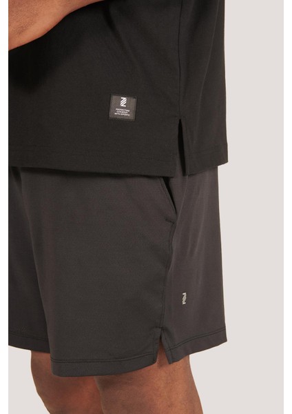 P-005654-ERKEK 100% Pamuklu Oversize Kısa Kol T-Shirt-Siyah fırsatları