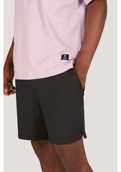 P-005654-ERKEK 100% Pamuklu Oversize Kısa Kol T-Shirt-Lila