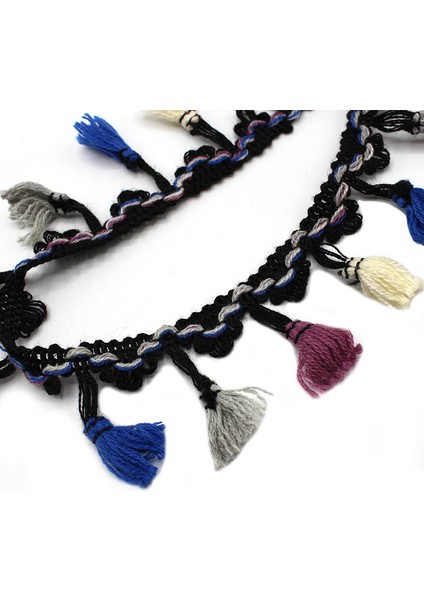 Püskül Saks Renkli