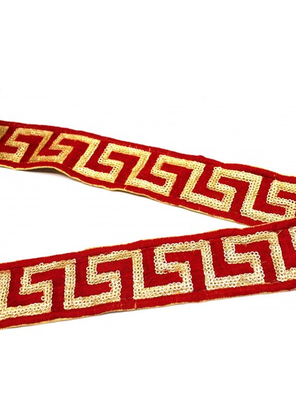 Hint Işi Şerit Etnik Motif Bordo fiyatları