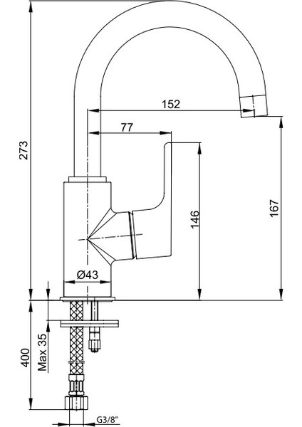 Luna Kuğu Borulu Lavabo Bataryası Altın Renkli 102808953