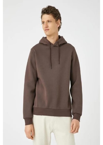 Erkek Basic Kapşonlu Sweat Uzun Kollu fiyatları
