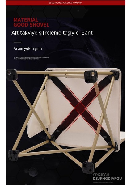 Açık Kamp Taşınabilir Katlanır Sandalye Eskiz Sandalye (Yurt Dışından)